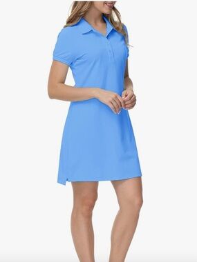 Light Blue Polo Shirt Dress